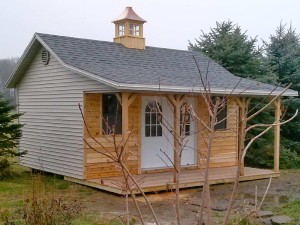 Poolhouse designed and built by Martin's Mini Barns. A great little building for the pool or next to the pond