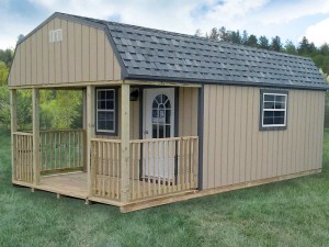 Storage shed suitable for a pool house or any back yard storage